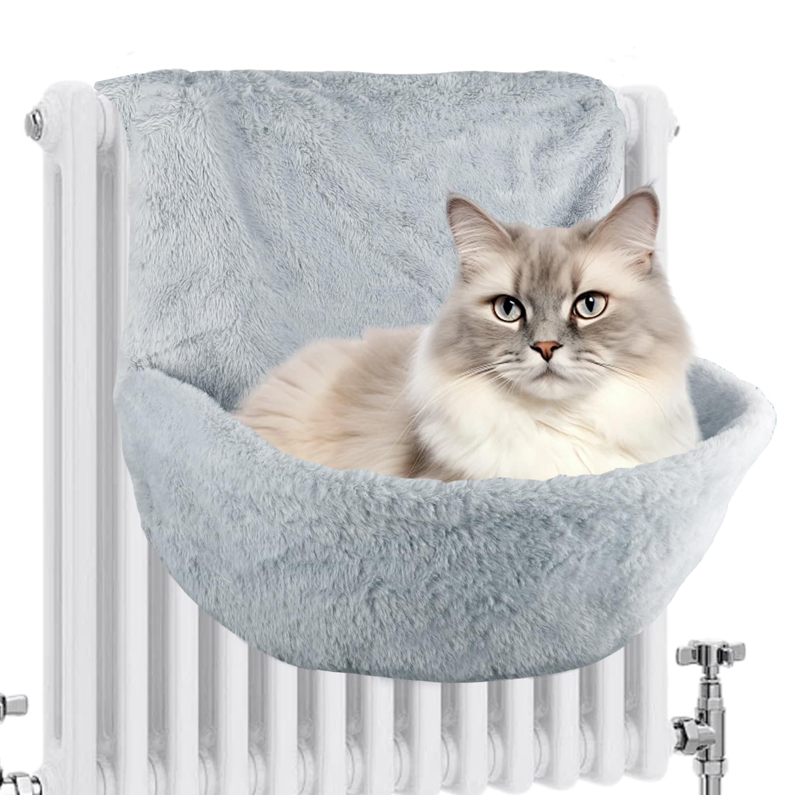 HäNgebett für Katzen Heizung 45.5x39x25.5cm Katzen Heizungsliege Heizungsliege Katze Katzenliege Heizung Katzenhöhle für Passend für Alle Heizkörper Aufhängen am Rand des Bettes