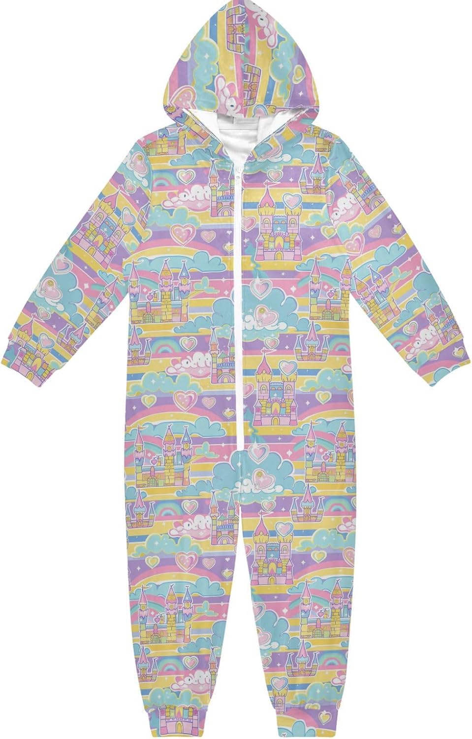 Pajama Soft Cozy Hooded Loungewear Sleepwear for Unisex 4-14Y