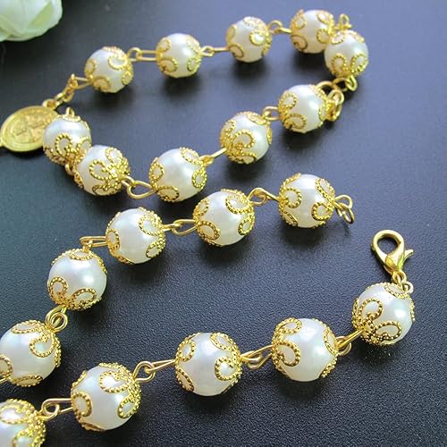 Miniatura 3 de Rosario de la Primera Comunión para Bautizo de la Década para Niño o Niña, Recuerdos Primera Comunión (Paquete de 12 unidades)