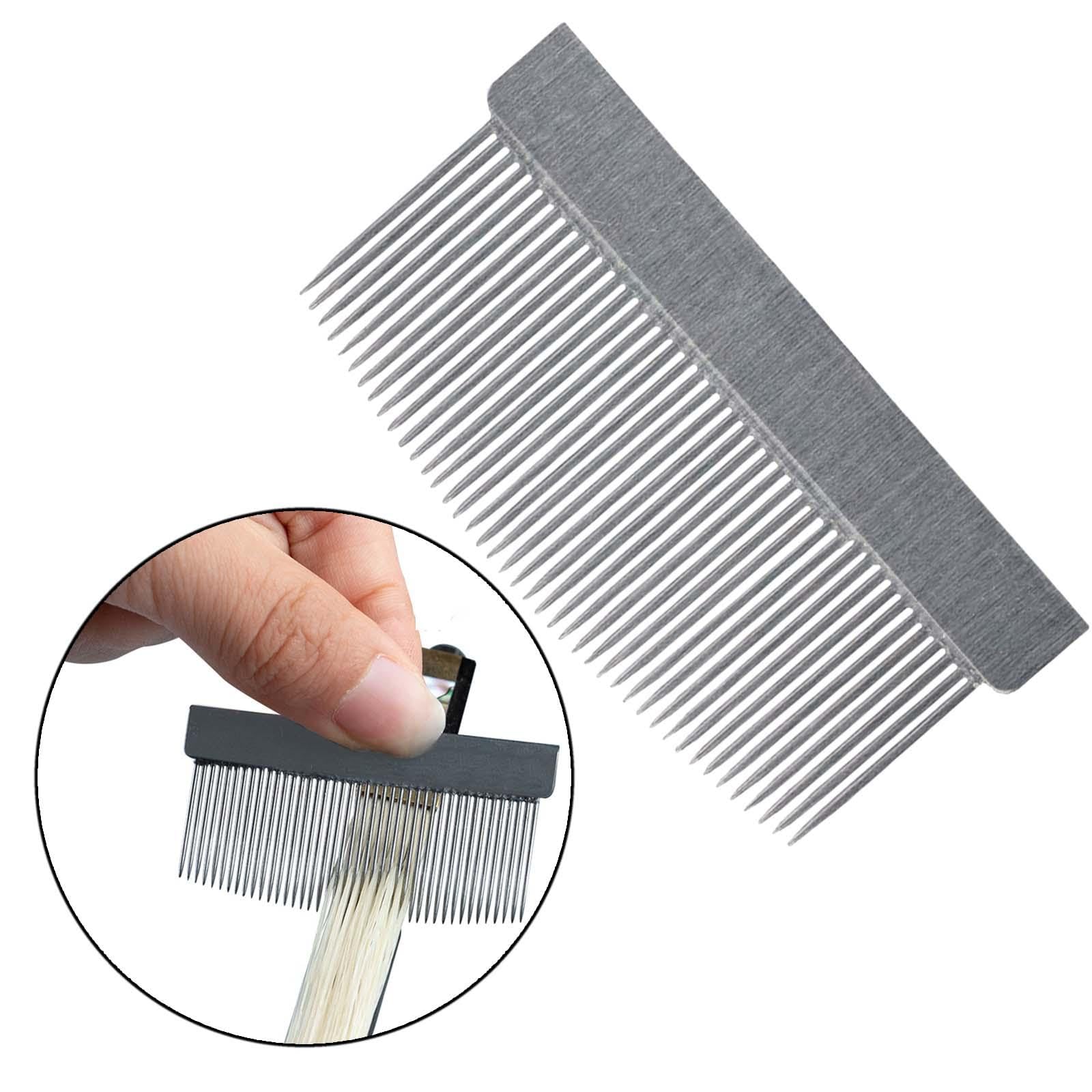 Peigne En Crin De Cheval Pour Archet De Violon - Acier Inoxydable - Nettoyage Et Démêlage - Débutant Et Pro
