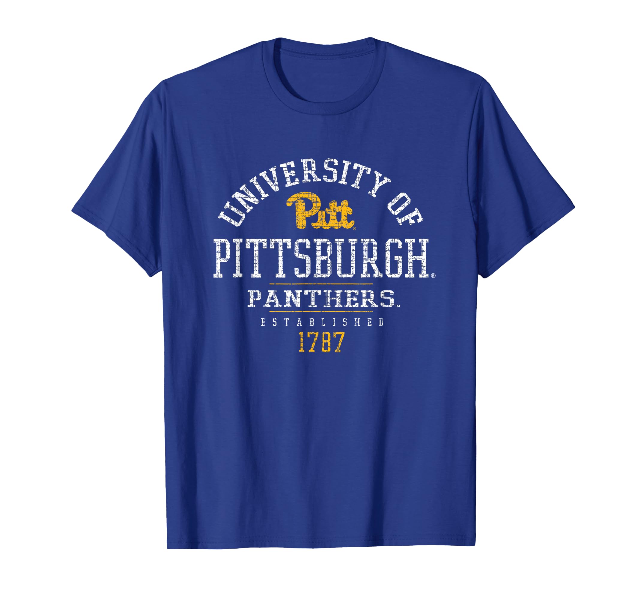 Pittsburgh Panthers Established 1787 Vintage Royal Blue T-Shirt