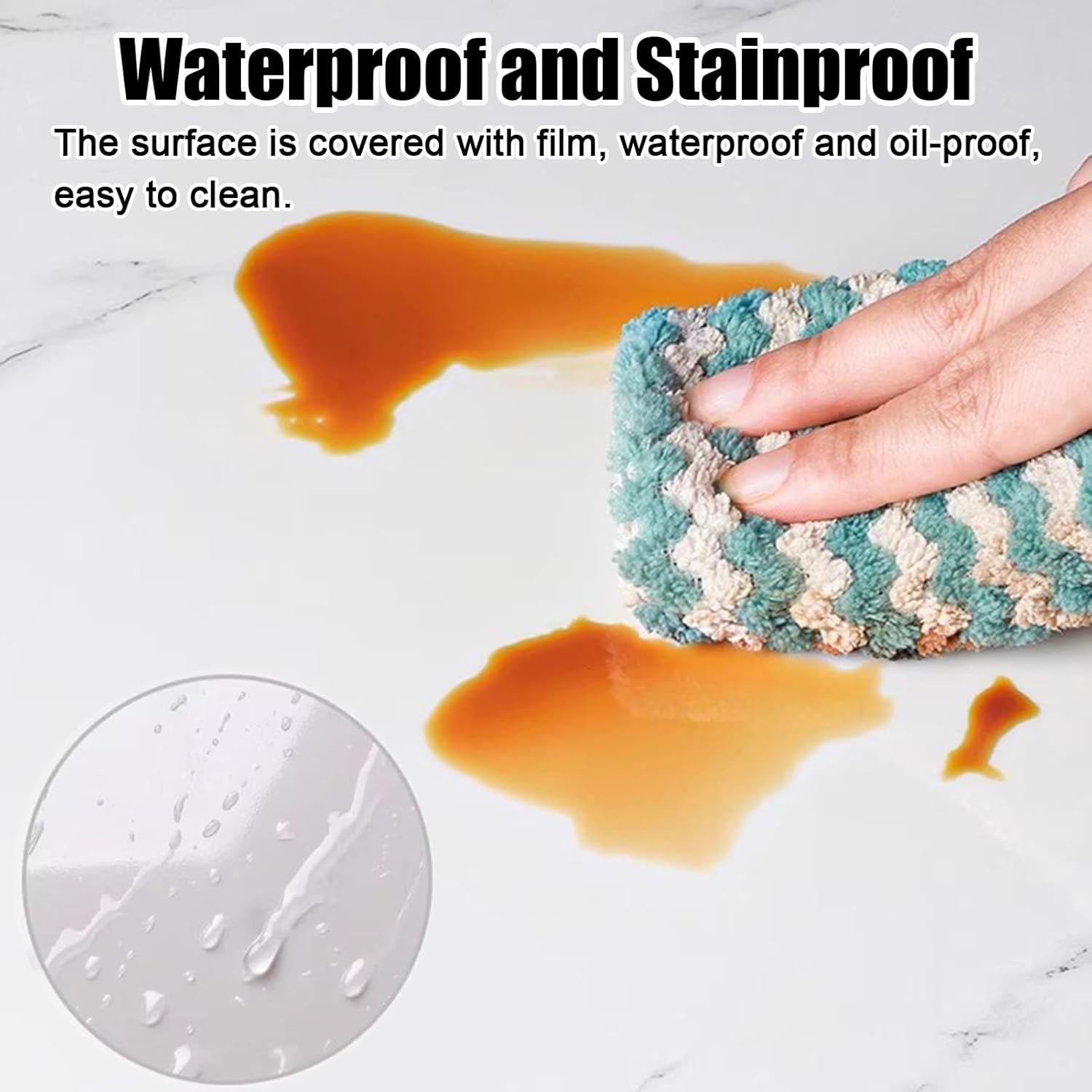 Kunovo Ceiling Tiles Peel and Stick Bathroom Ceiling Panels, Self Adhesive PVC Decorative Ceiling Tiles - Waterproof & DIY, Glue Up Wallpaper with Marble Texture(F,40pcs)