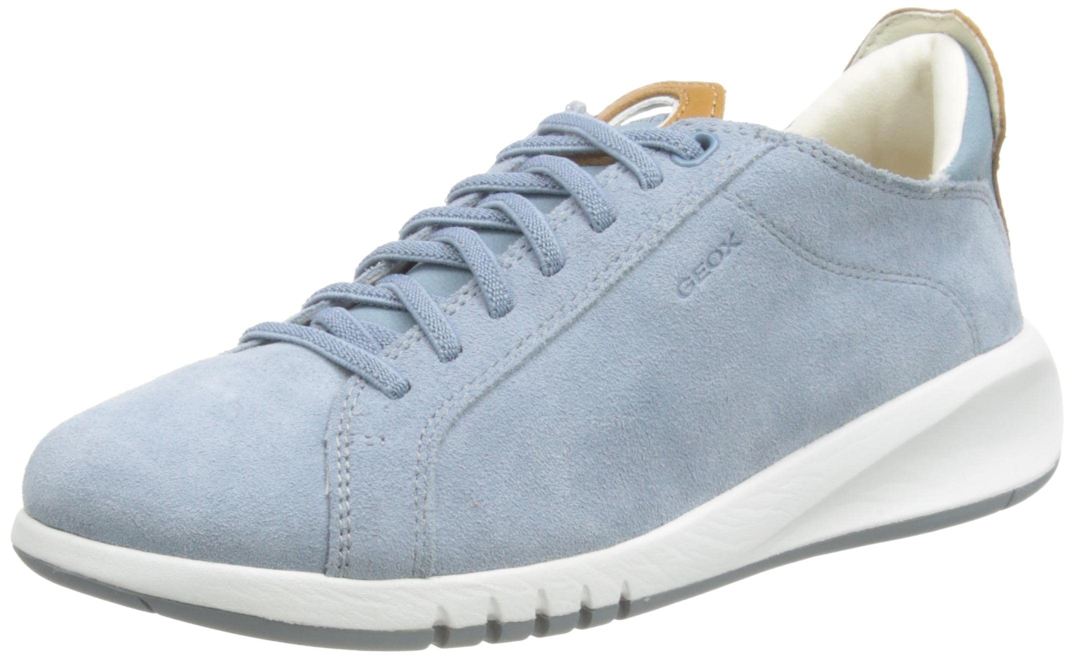 Geox Women's D Aerantis Sneaker, Lt Sky Camel, 3 UK