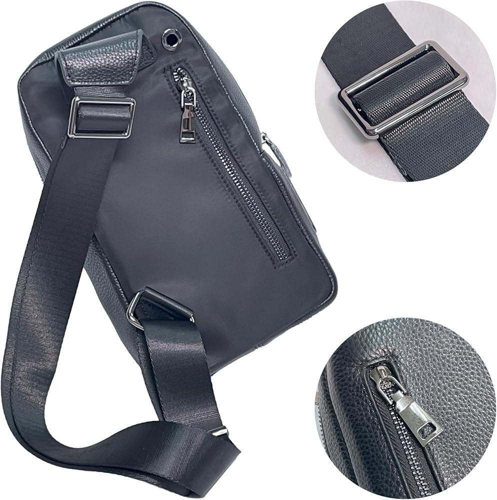 Amazon | [ヘリッジ] 指紋認証 ボディバッグ セキュリティバッグ 盗難