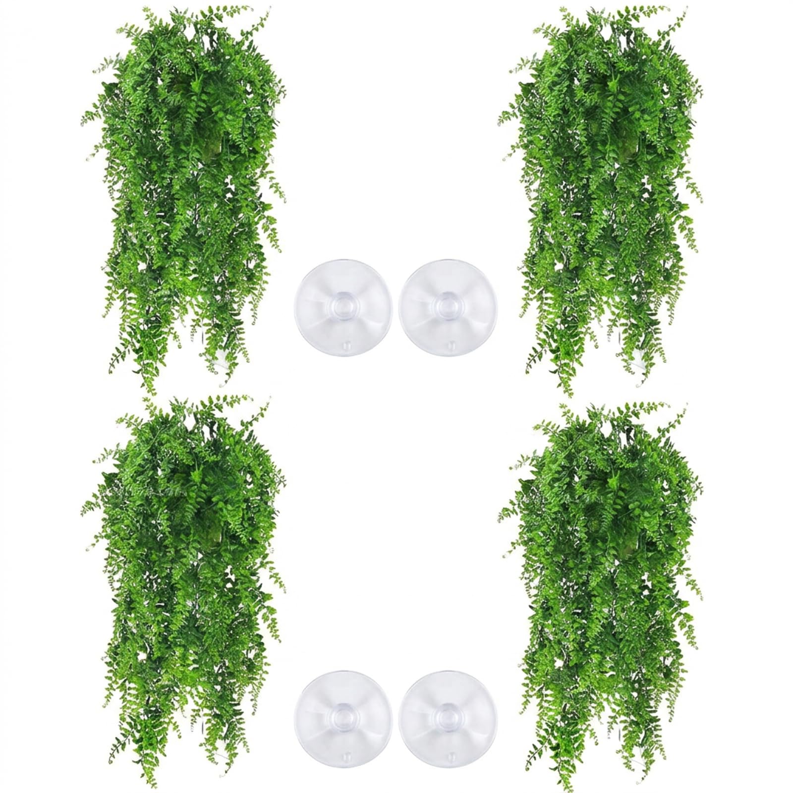 4PCS Persian Leaf Vivarium Decoration Reptile Plants for Vivarium Use