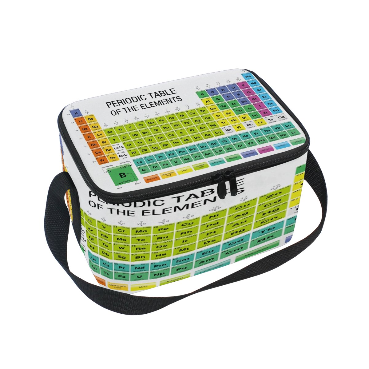Use7 Chemistry Periodic Table of the Elements Insulated Lunch Bag Tote Bag Cooler Lunchbox for Picnic School Women Men Kids