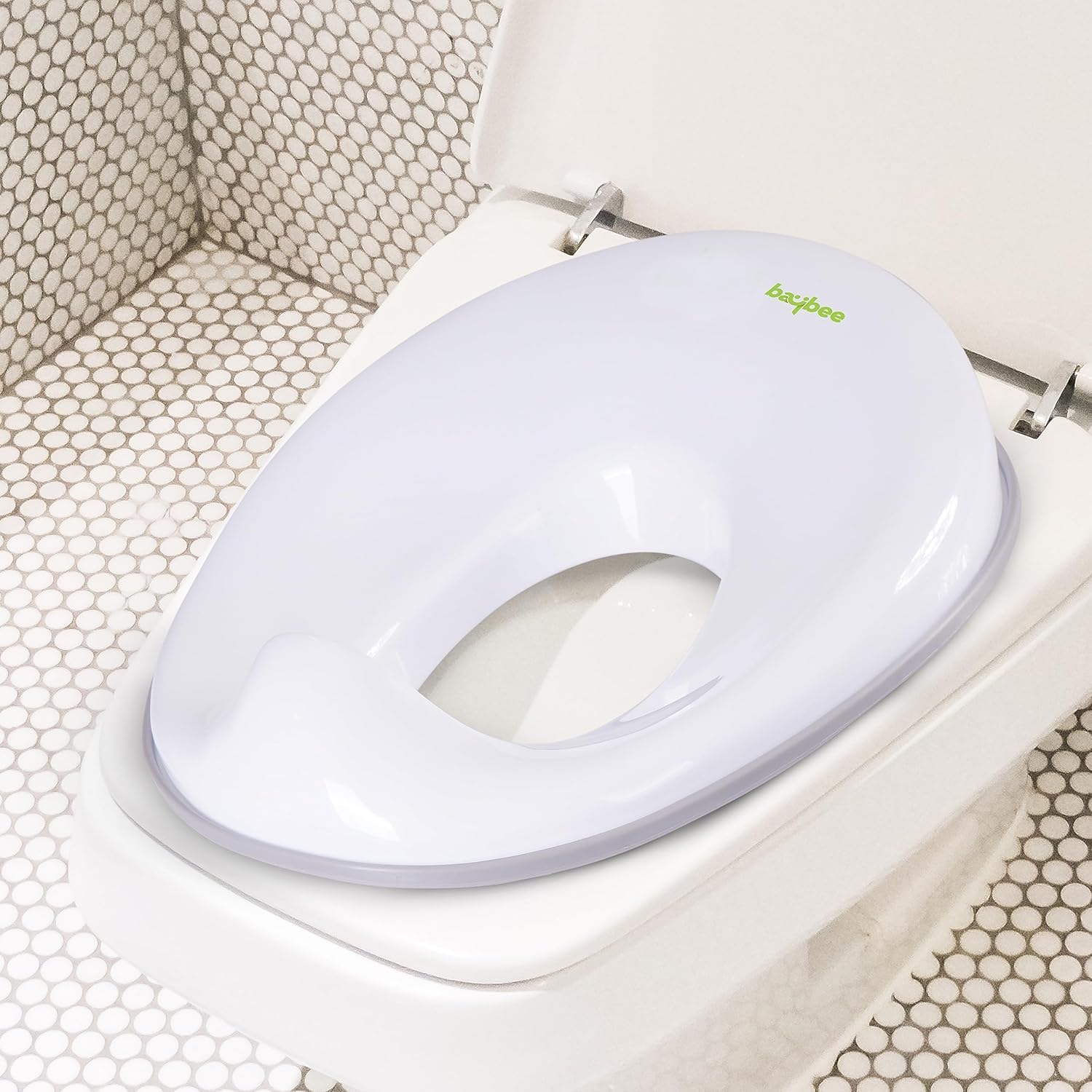 Baybee Citrea Potty Training Seat for Kids, Portable Potty Seat Chair for Baby Western Toilet Trainer Seat with Anti Slip Strip, Kids Toilet Seat for New Born Babies 1-5 Years Boys Girls (White)