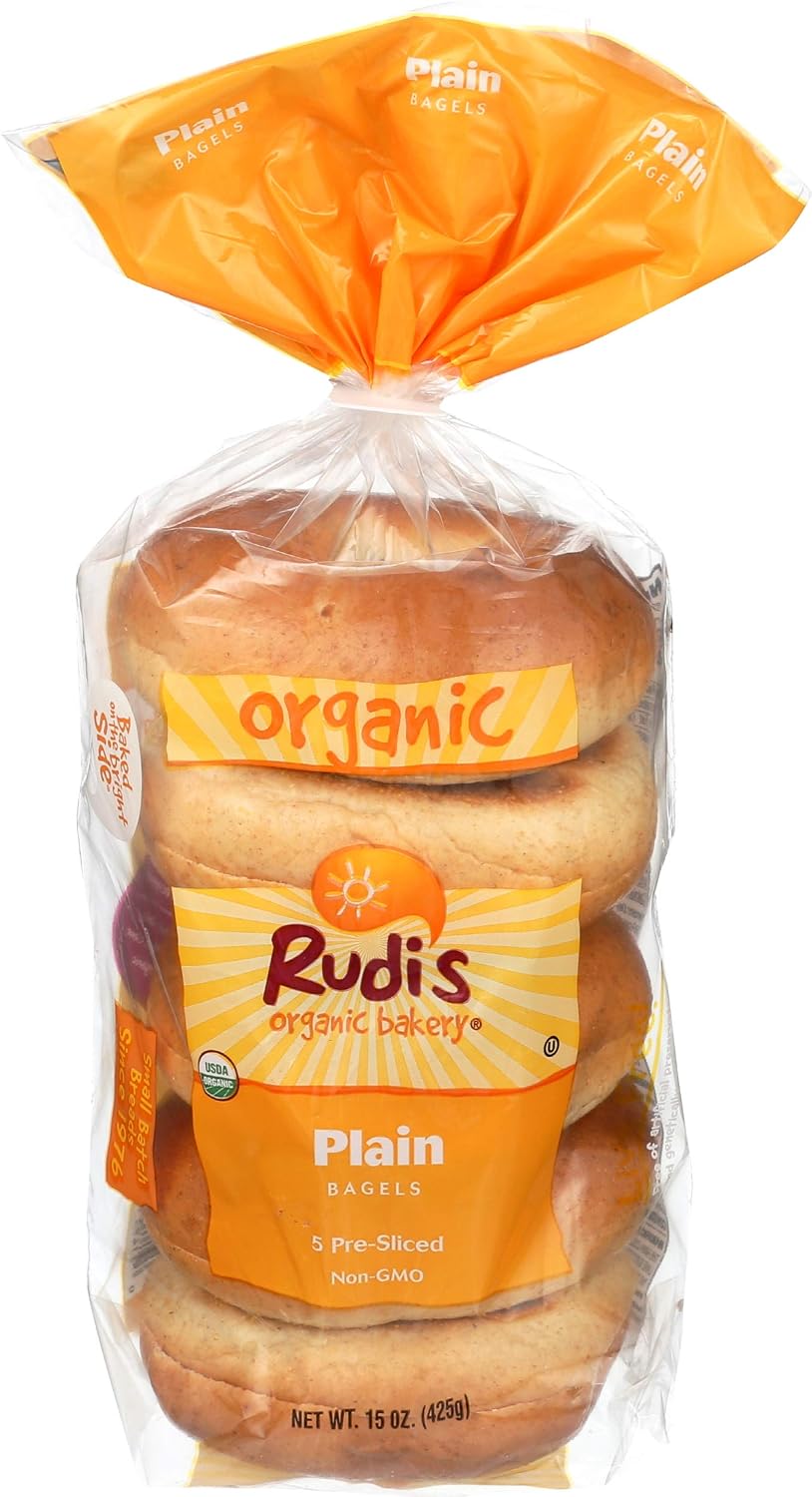 RUDIS BAGEL PLAIN 5CT 15 OZ