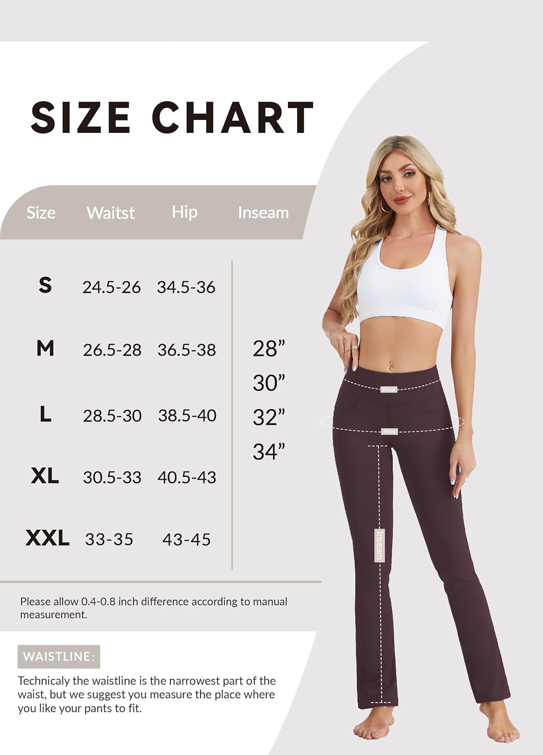 SAFORT Women's Yoga Pants Straight Leg Yoga Dress Pants 28"/30"/32"/34" Long Tall Inseam Stretch Slacks with Pocket