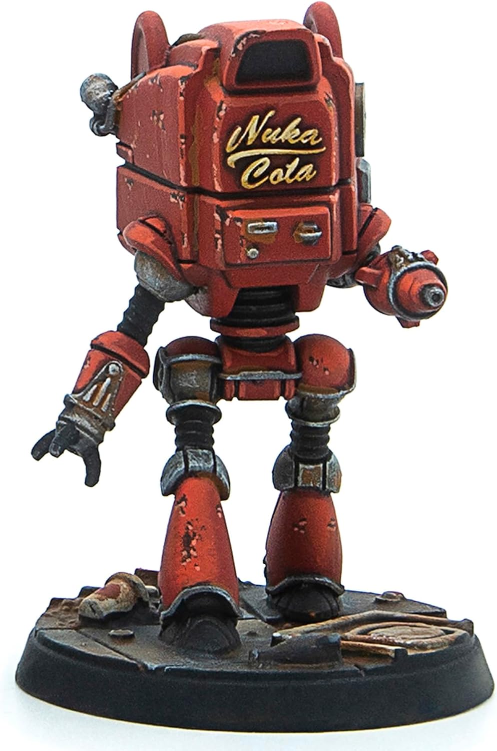 Modiphius Entertainment: Fallout: Wasteland Warfare - Robots: Starlight Theatre Staff -3 Figures, 32mm Unpainted Resin RPG Miniatures, Nuka World Wave