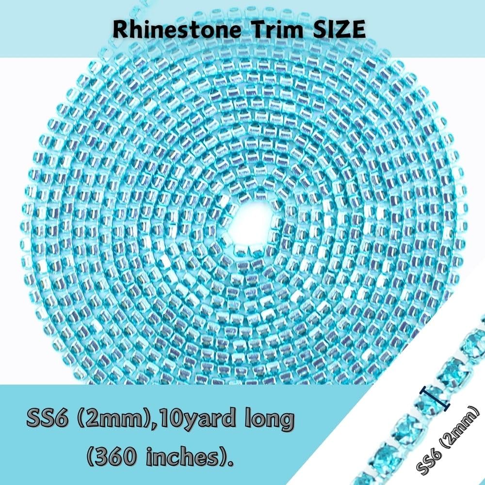 10 Yard Rhinestone Trim Chain - Image 2