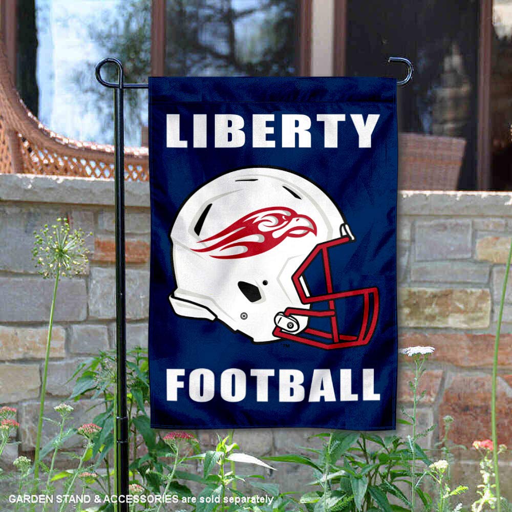College Flags & Banners Co. Liberty Flames Football Helmet Garden Yard Flag