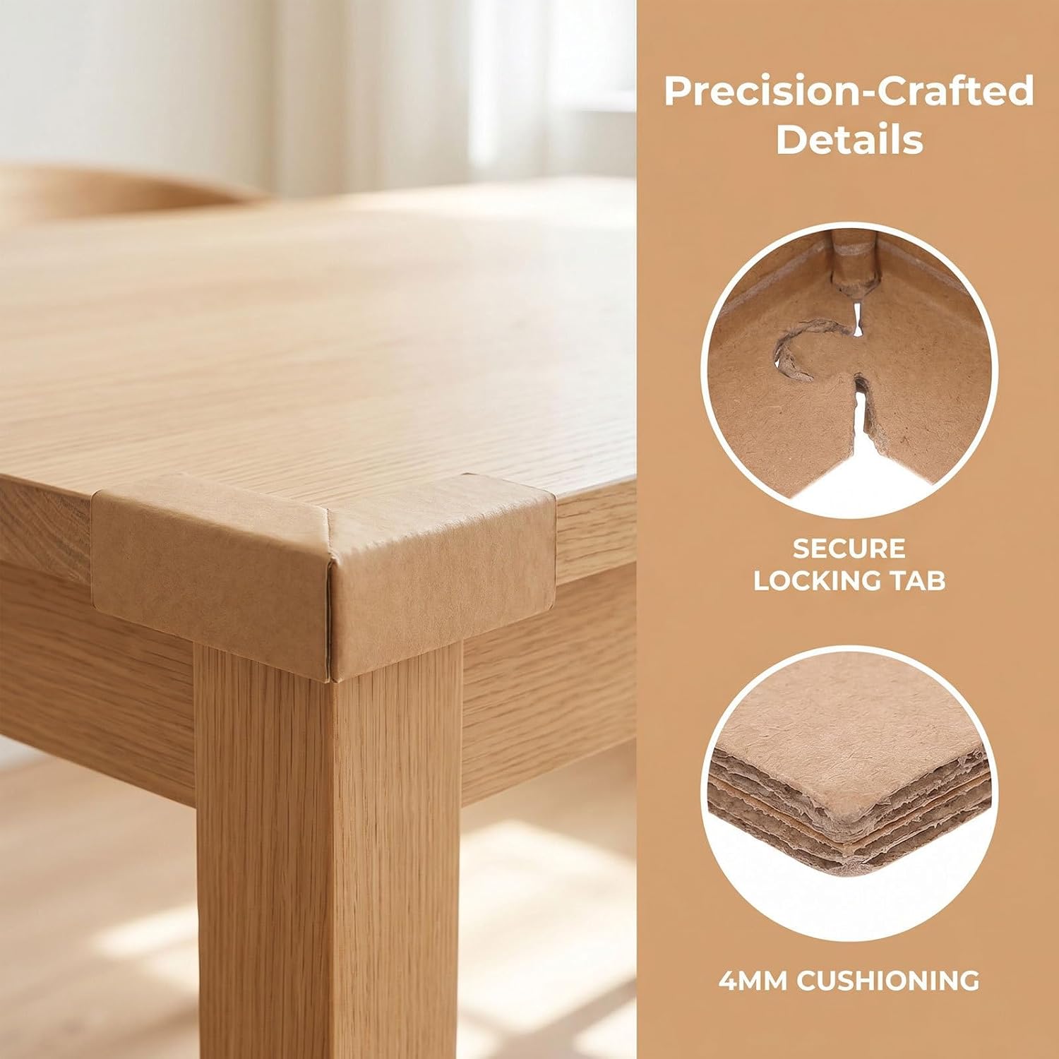 Corner Protectors Packaging Edge Guards Paper Cardboard 30pcs Heavy Duty Scratch Protection and Compression Resistance for Shipping Boxes and Cartons for Transit and Packaging