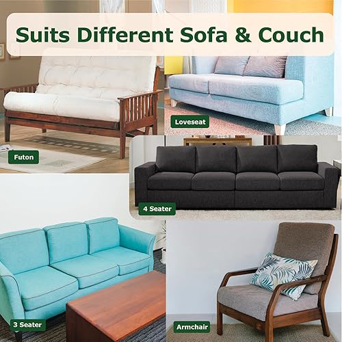 Miniatura 4 de ECOHomes Almohadilla de agarre para sofá, cojín antideslizante para sofá que evita que los cojines de sofá se deslicen, agarre antideslizante para