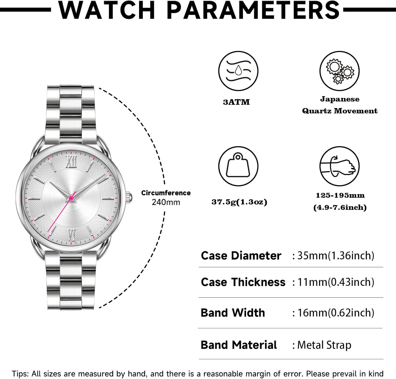 Bisley Women Watch Roman Numeral Dial Analog Watch - Image 5