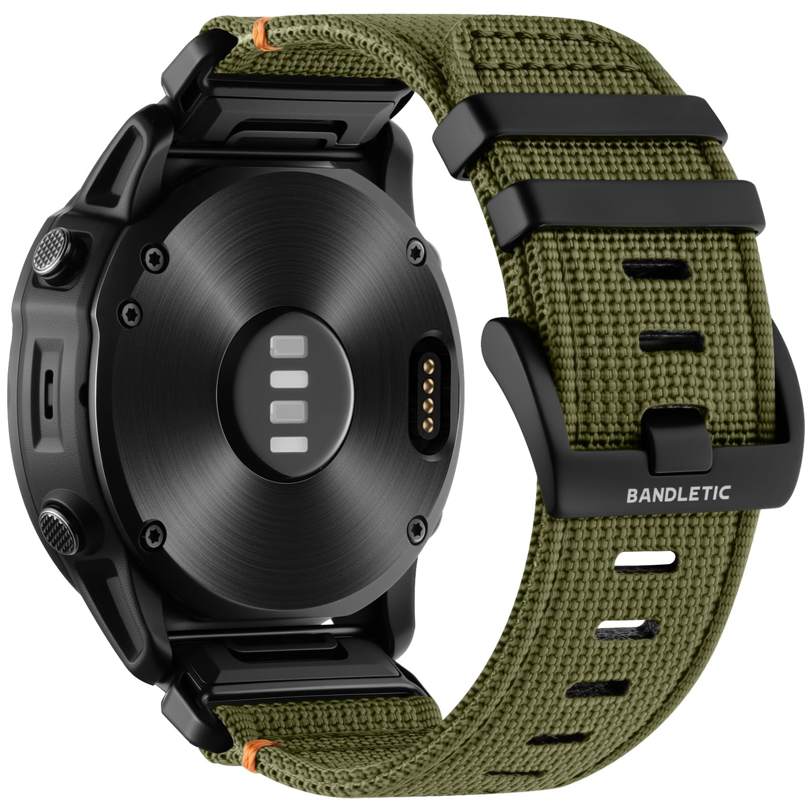 Bandletic Strap Compatible with Garmin Fenix 8 51mm/7X Pro/7X/6X Pro/6X/5X Plus/5X/Fenix 3/3 HR, 26mm Quick Fit Nylon Strap for Garmin Epix Pro 51mm/Instinct 2X Solar/Tactix Delta Solar/Enduro 3/2/1