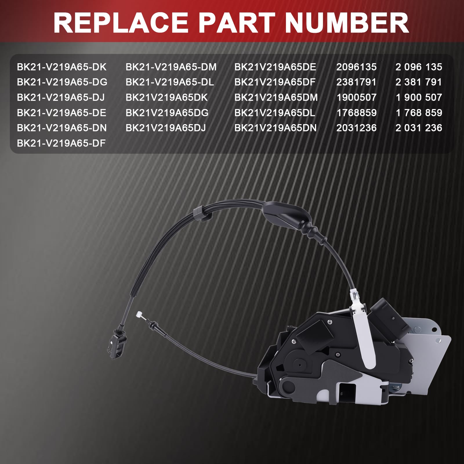 Kit de reparación de actuador de cerradura de puerta delantera izquierda para Tourneo Custom Transit Custom V362 2012. Accesorios para coche Número de pieza BK21V219A65DJ 1900507 2031236