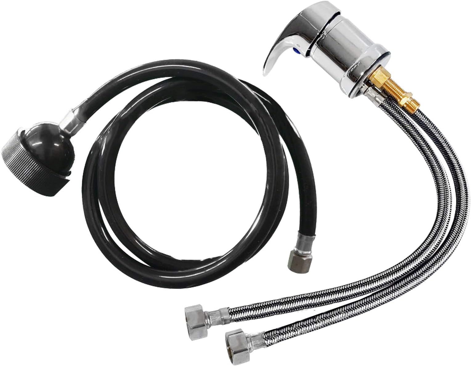 3Way Faucet for Pedicure Spa chair, Shampoo Bowls. Hot and