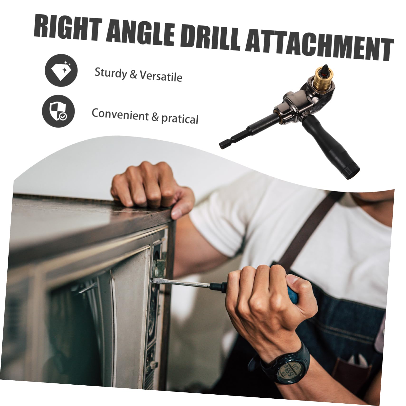 4 Pezzi Prolunga per Avvitatore Adattatore per Cacciavite Ergonomico per Stretti Strumento per Serraggio Spazi Ristetti Efficienza Migliorata e Design Versatile per Lavori