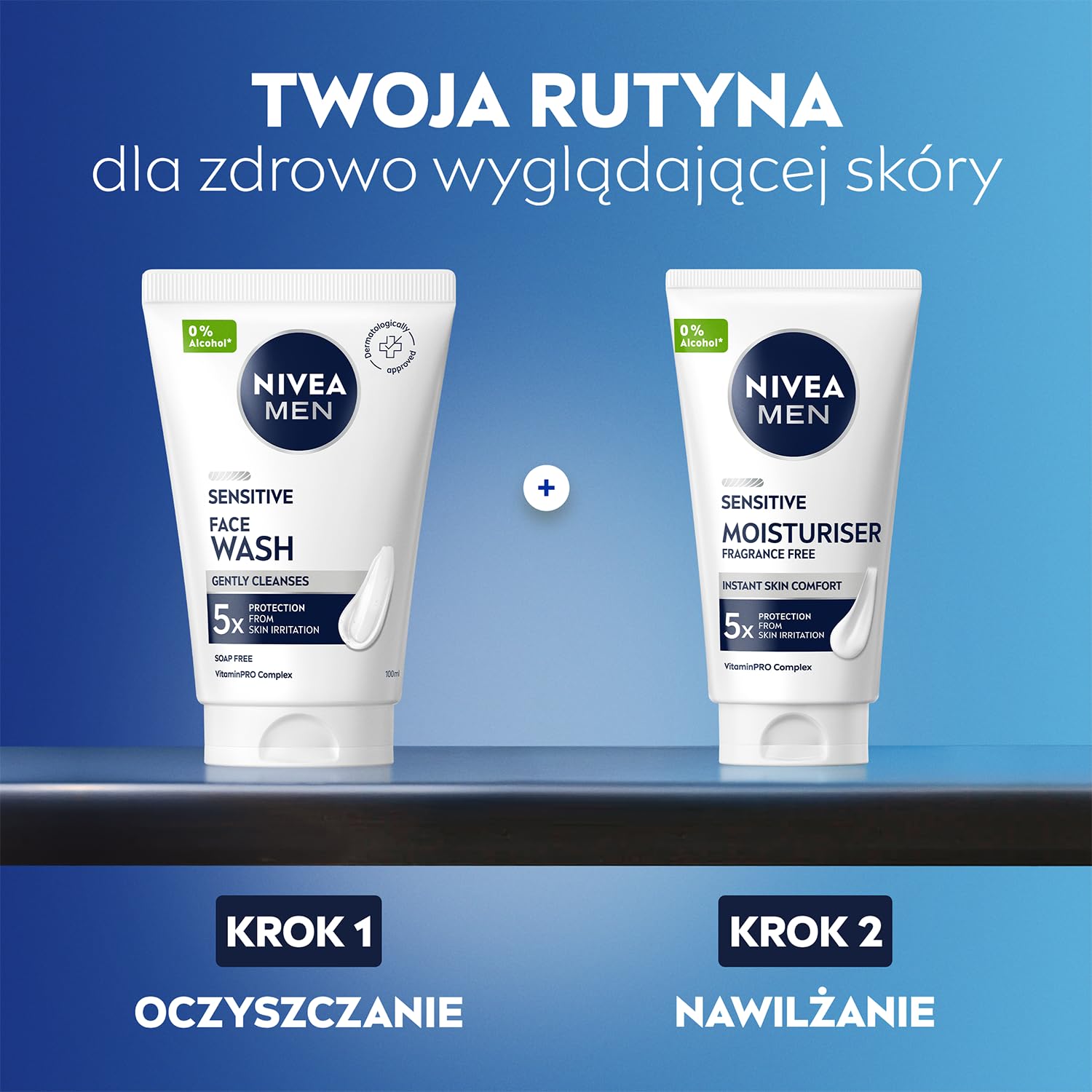 NIVEA MEN Sensitive krem nawilżający do twarzy męski – skóra wrażliwa, pantenol, witamina E – 50 ml