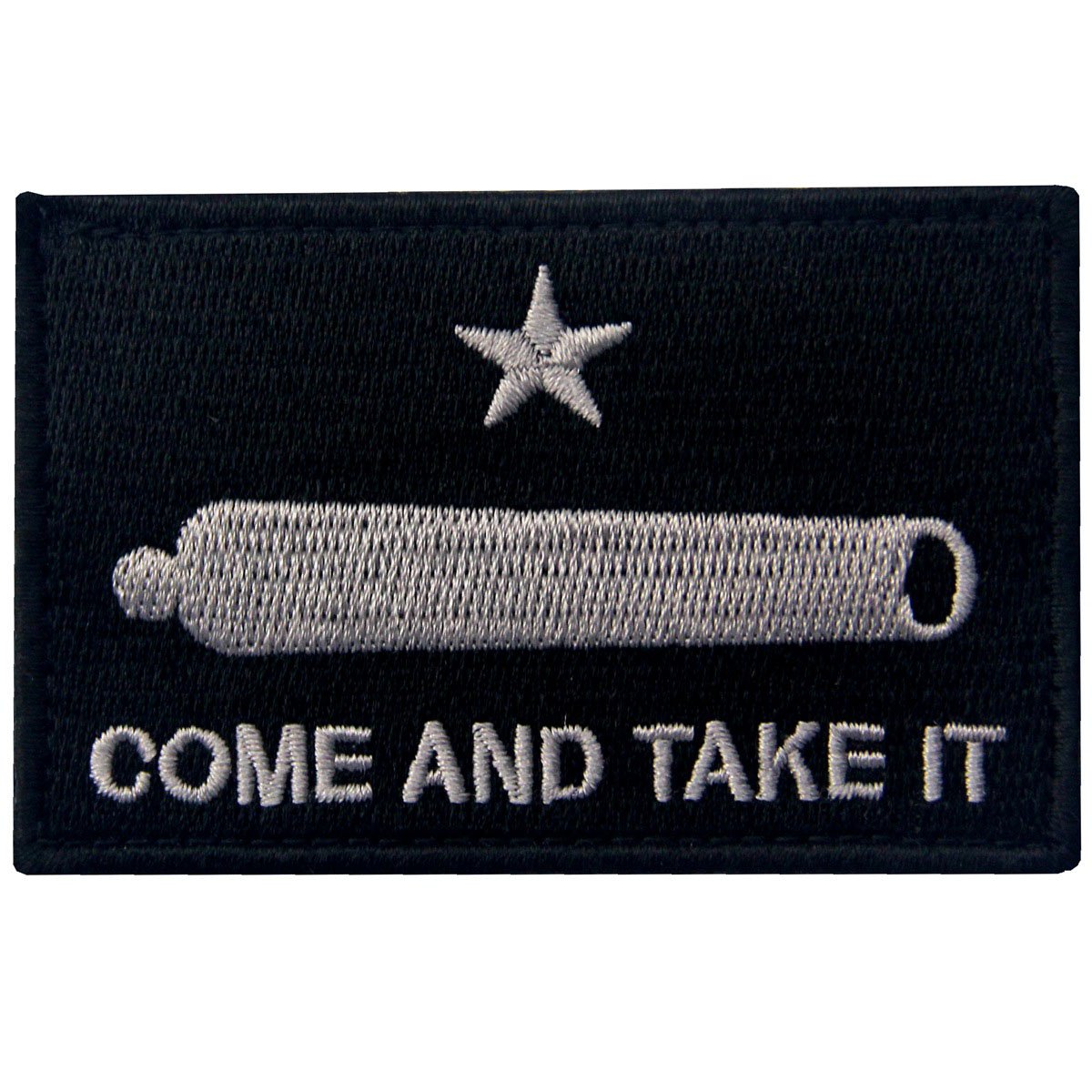 EmbTao Come and TAKE IT Gonzales Gun Texas Revolution Tactical Embroidered Flag Fastener Hook&Loop Patch