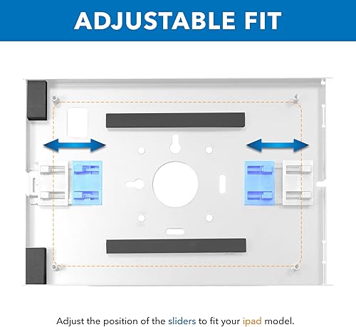 Miniatura 6 de Mount-It! Soporte de pared antirrobo para tableta compatible con iPad 10, 9, 8, iPad Pro 11, 10.5, iPad Air 10.5, quiosco de bloqueo para iPad,