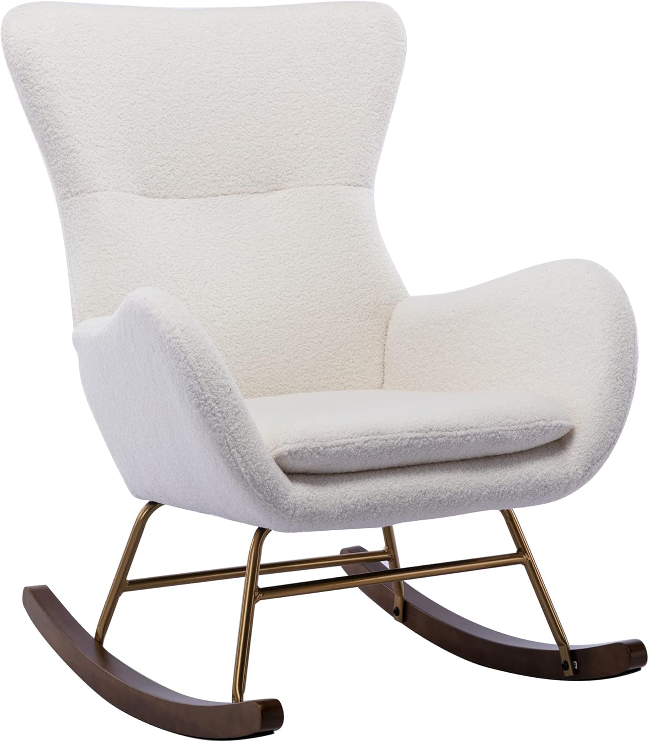 chairus Modern Rocking Chair Wingback Living Room Accent