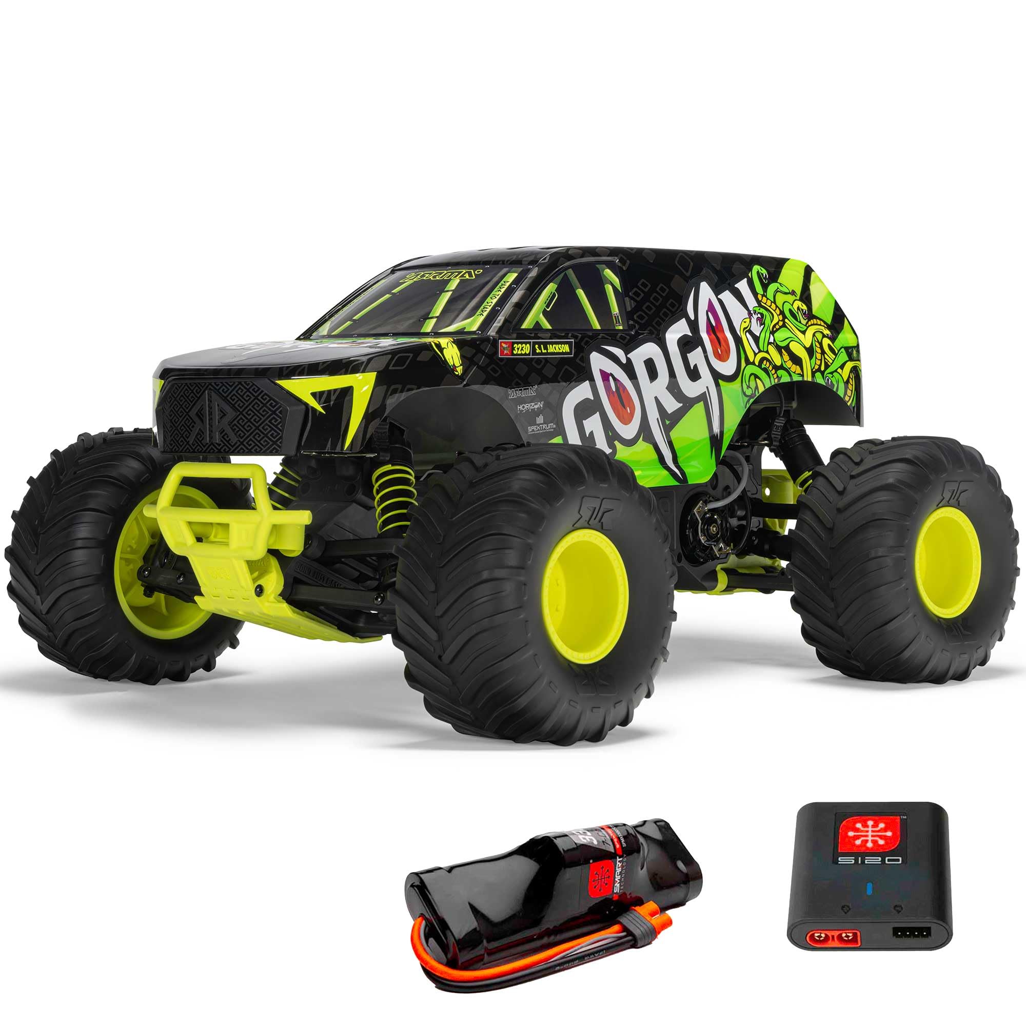 ホビーラジコン ARRMA gorgon Ready To Run Amazon.com: ARRMA RC Truck Gorgon 2 Wheel Drive MT1/10 RTR