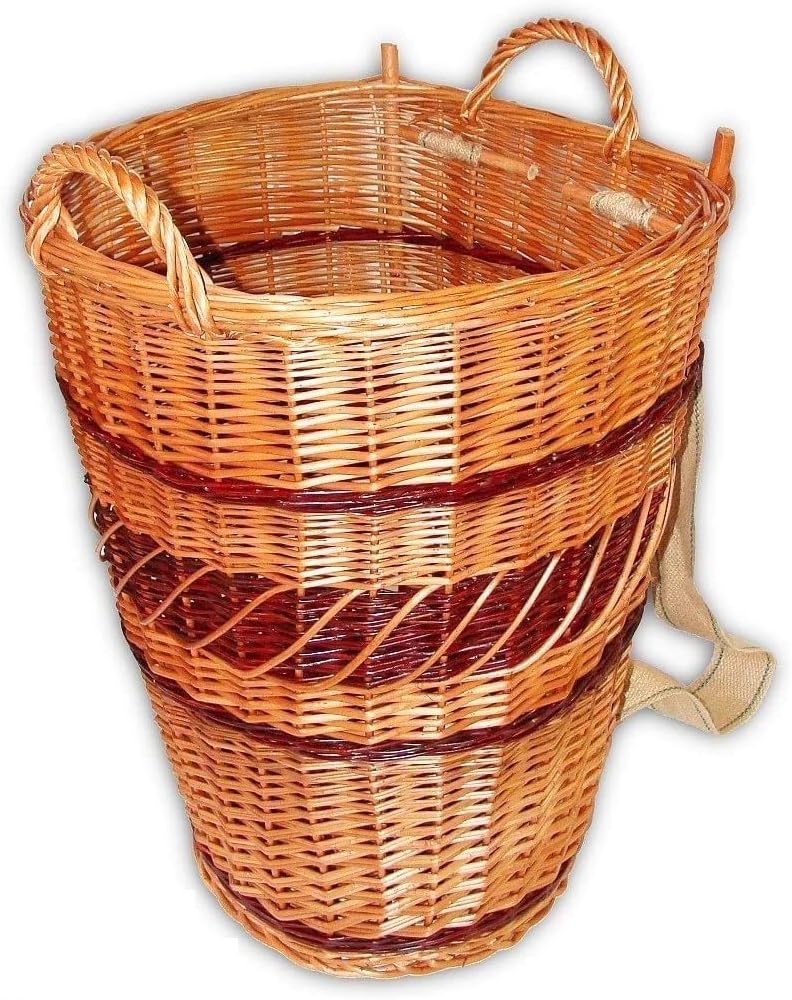 wicker basket backpack