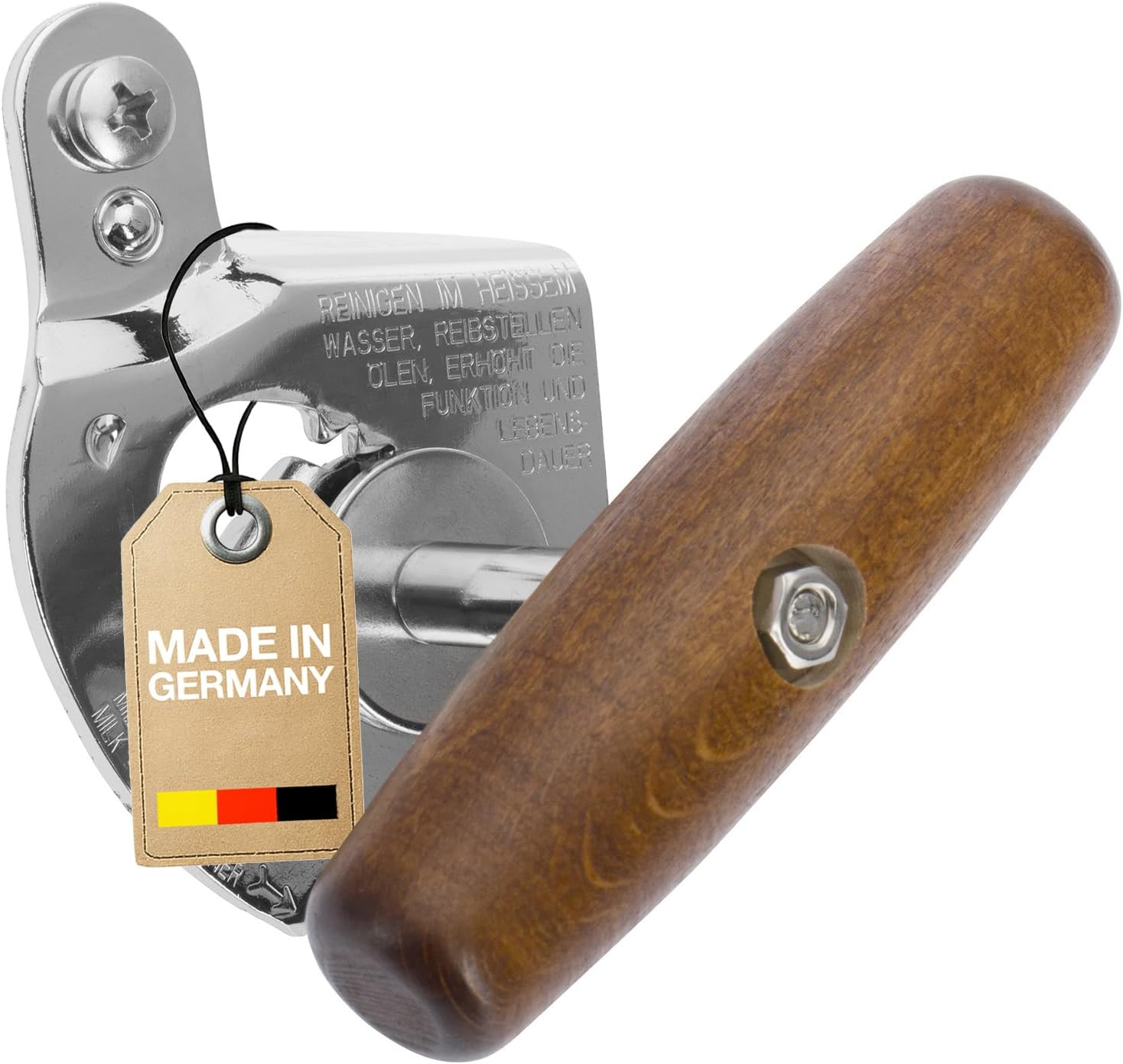 Profi can Opener Titan Monopol, Steel, Silver/Brown, 9.1 x 6 x 9.1 cm