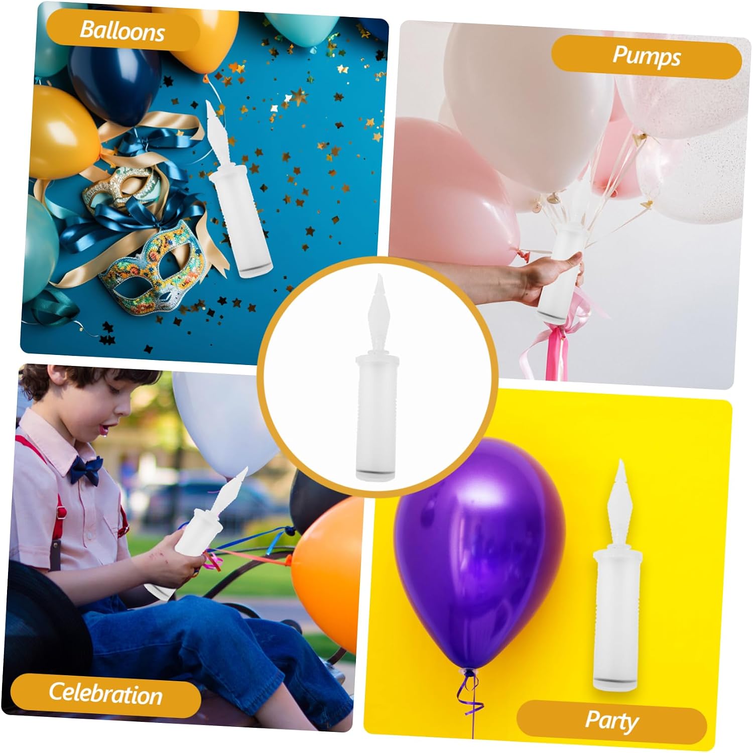 Handheld Balloon Pump Two Way Manual Inflator for Party Balloons image 2
