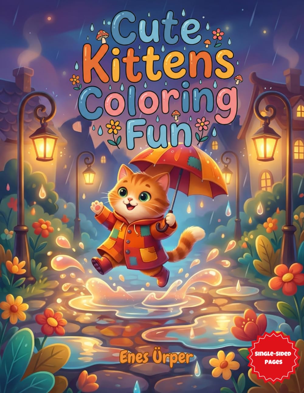 Cute Kittens Coloring Fun: 30 Adorable Kawaii Cat Illustrations for Kids, Toddlers, and All Ages – Large & Simple Designs for Hours of Creative Fun (The Cute Animals Coloring Collection)