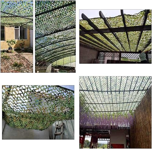 Miniatura 6 de Protección del bosque con cobertura de protección ecológica, red de camuflaje militar, campamento tiro, caza y selva, protección solar para