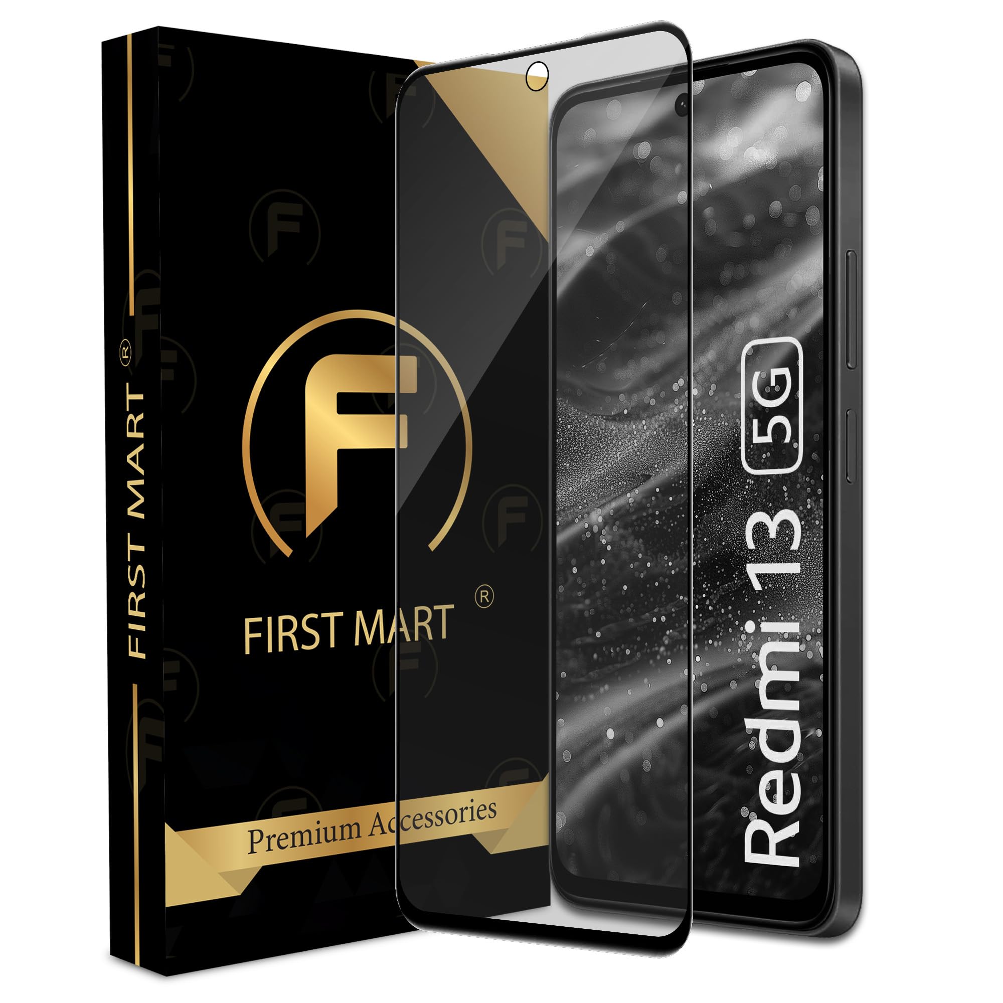 FIRST MART Matte Tempered Glass for Redmi 13 5G / Redmi 12 5G / Redmi 12 4G with Edge to Edge Full Screen Coverage and Easy Installation Kit, Pack of 1 | Matte Finish (B0D9LM5L6Q) Amazon Price History, Amazon Price Tracker
