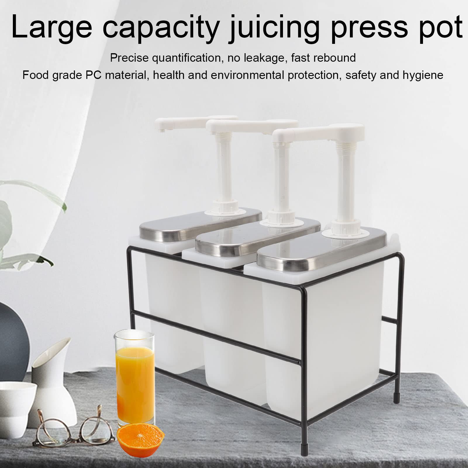 Dispenser per Condimenti Efficiente Dispenser per Sciroppi in Acciaio Inossidabile per la Domestica per Salse Pressate a Mano in Acciaio Inossidabile per Ketchup, Condimenti per Insalata,