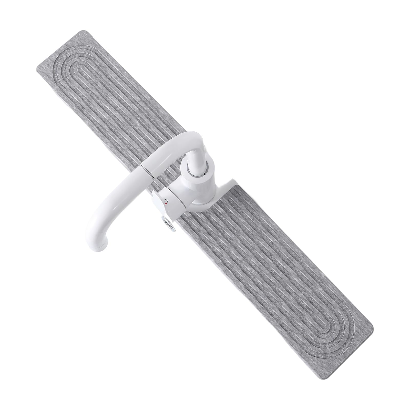 Limtula Sink Drain Mat for Kitchen, Bathroom Sink Splash Guards Mat Diatomite Faucet Handle Dripping Drain Tray Soap Holder Splash Guard for Soap
