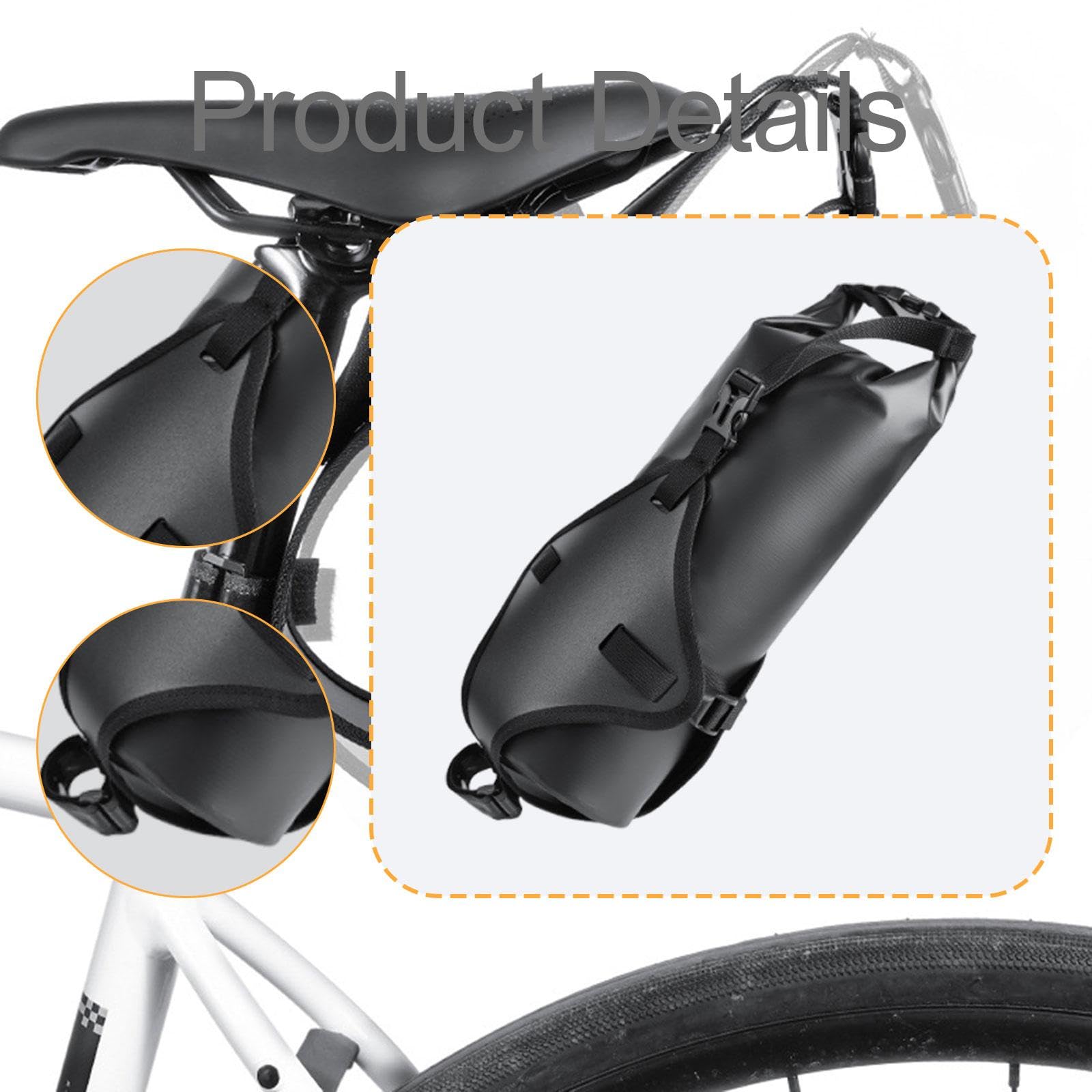 本革 自転車 バイク用 サドルバッグ M ブラック Amazon | STARTIST 自転車サドルバッグマウントラック 自転車シート下