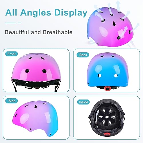 Miniatura 41 de Bienbee - Casco para niños pequeños, casco de patineta para bicicleta, equilibrio, bicicleta, scooter, para niñas y niños de 1-3-5-8-14 años