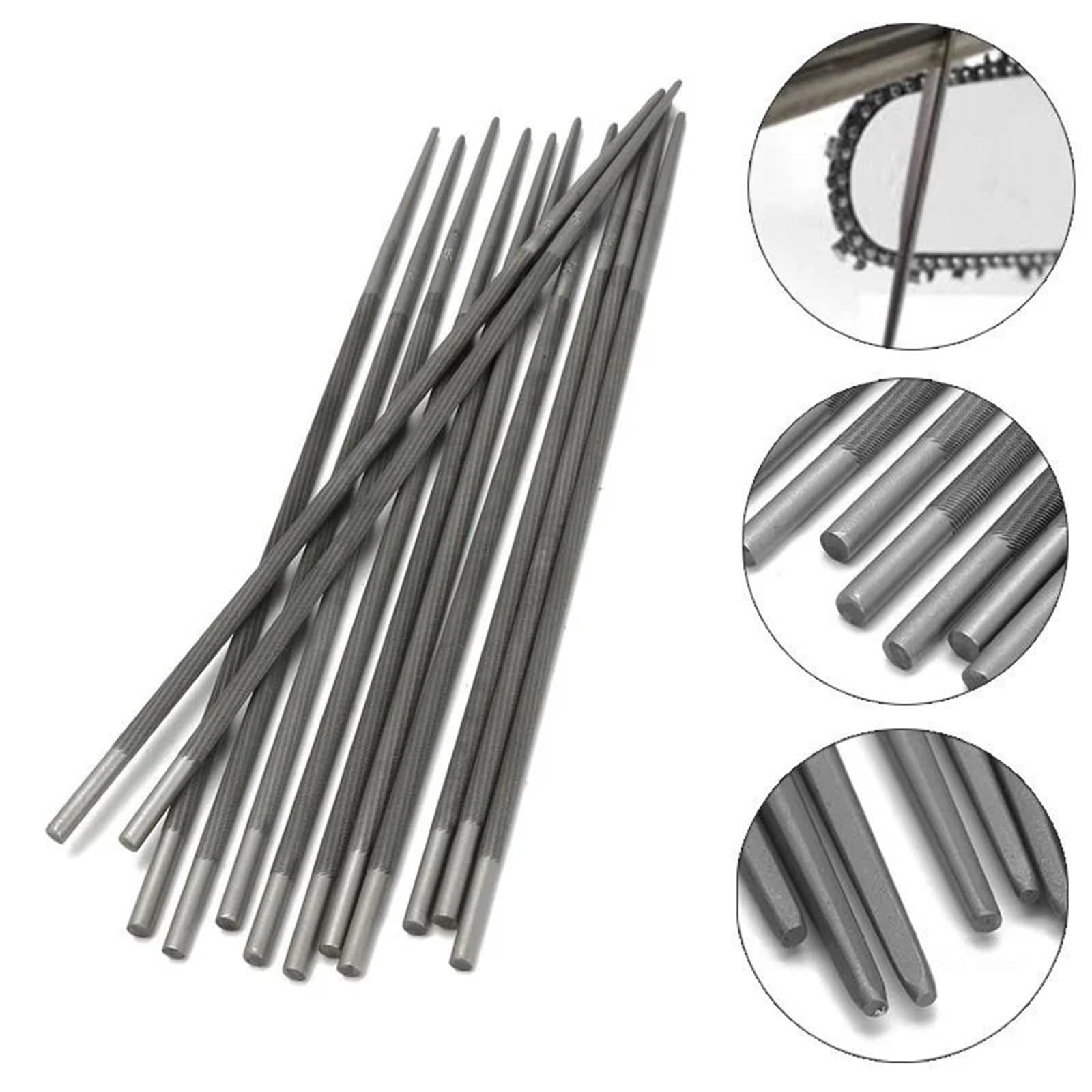 12 lime rotonde 5,5mm utensili affilatura catena motosega