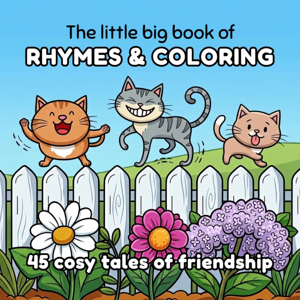 The little big book of rhymes & coloring: 45 cosy tales of friendship