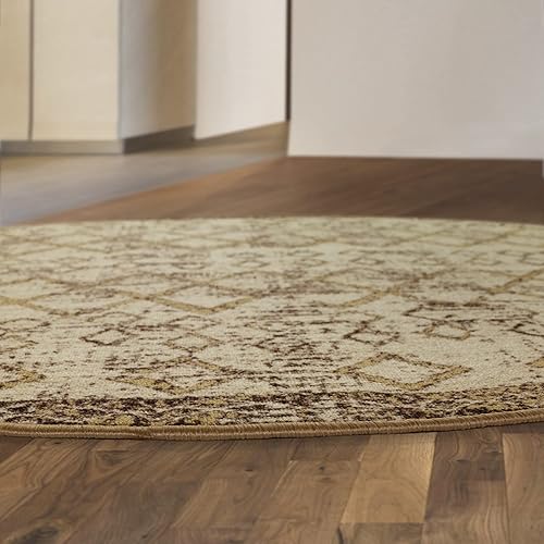 Miniatura 254 de Antep Rugs - Alfombras antideslizantes de 3 x 5 pies (antideslizante) con parte trasera de goma, de estilo antiguo, bohemio, marroquí y con pelo