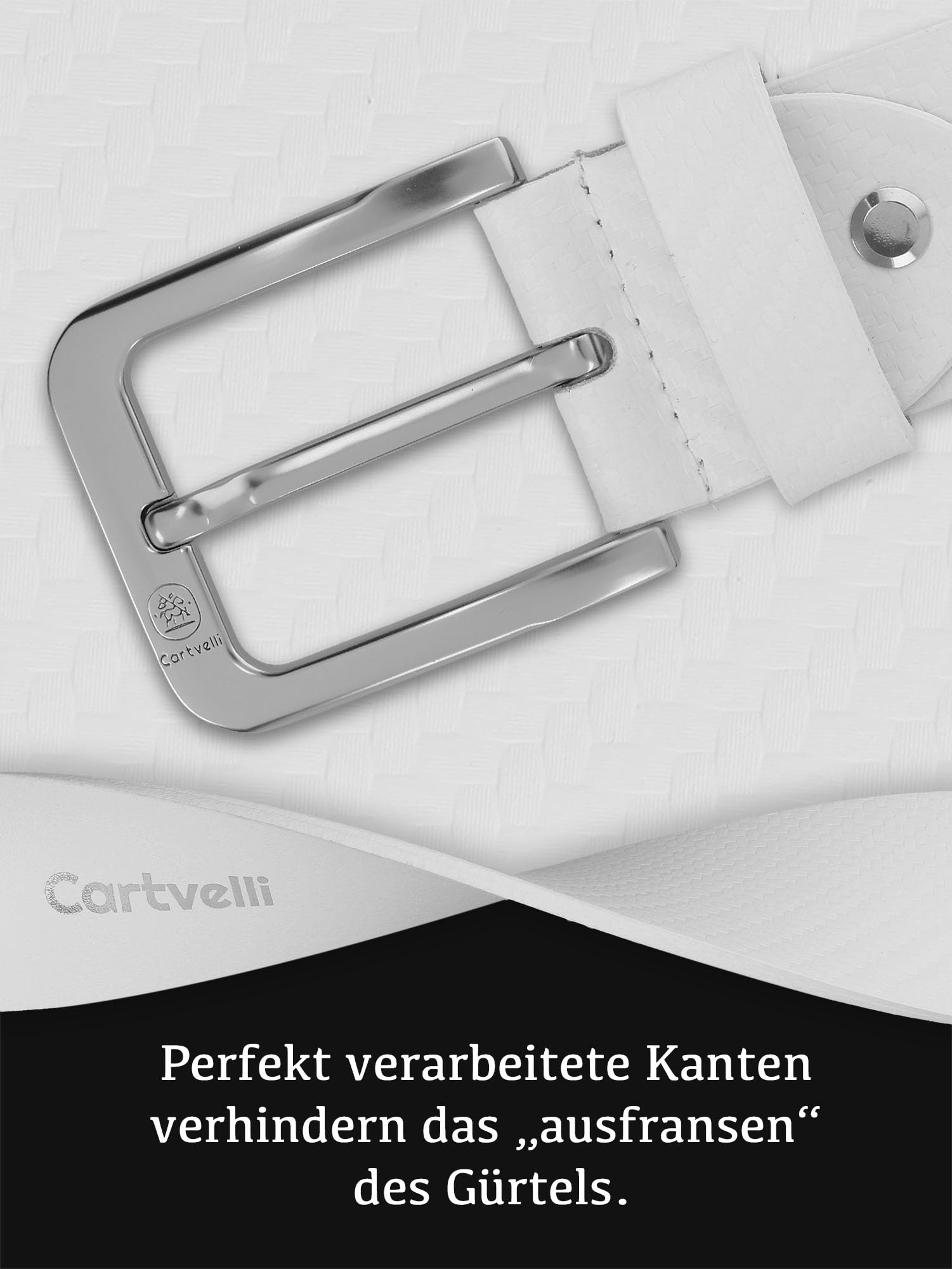 Premium Ledergürtel Herren Carbon - Made in Germany mit Geschenkbox - Echtleder Gürtel 40mm