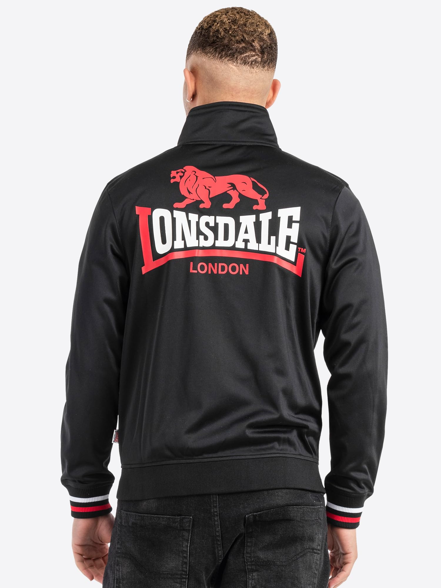Lonsdale London SKELLBERRY Hombre Chándal Negro 100% poliéster