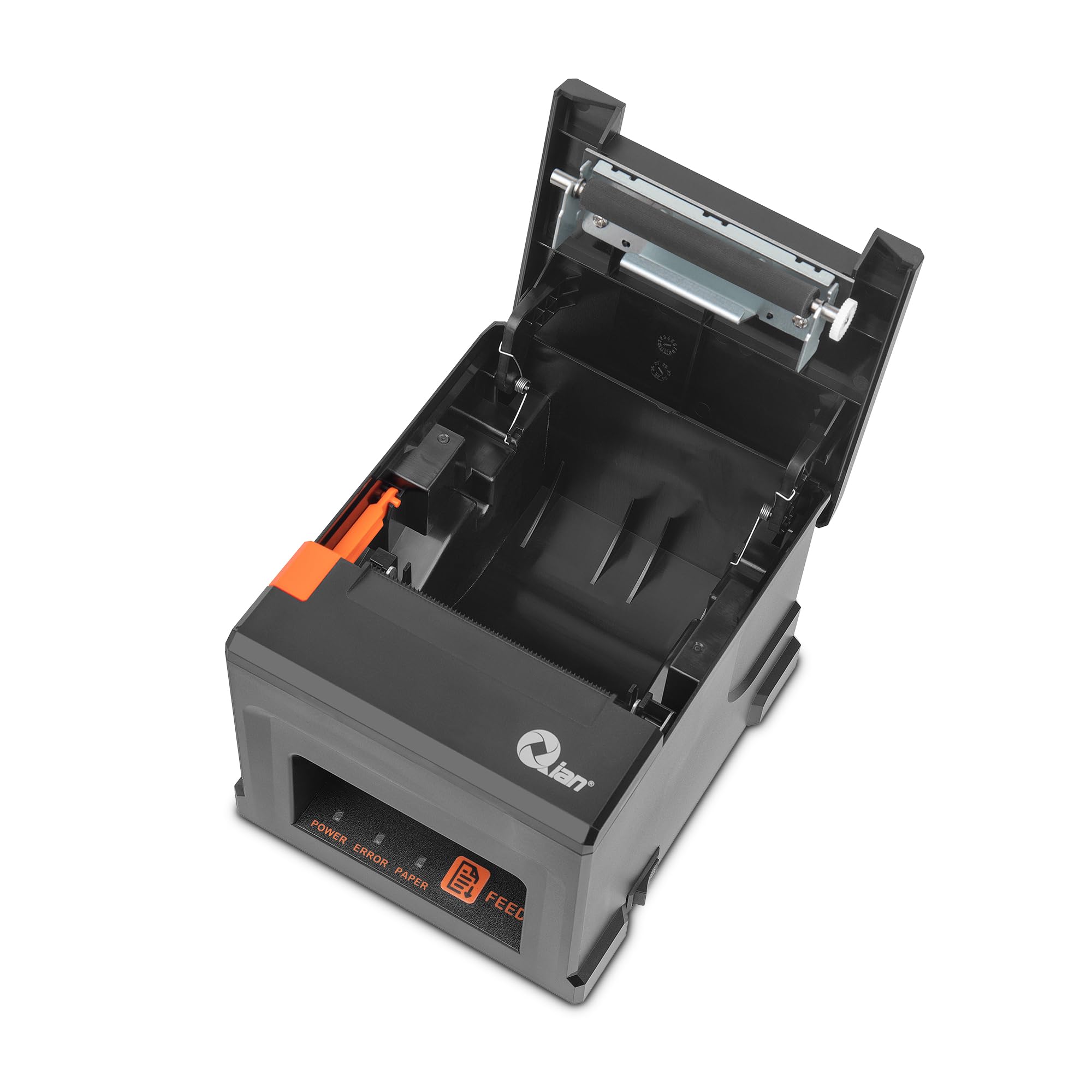 Qian Impresora Térmica de Recibos 80mm TPV POS Corte Automático ESC/POS | Velocidad 220 mm/s | Driver Windows, MacOS, Linux | Soporte Pared | Conexión USB, LAN (Ethernet)