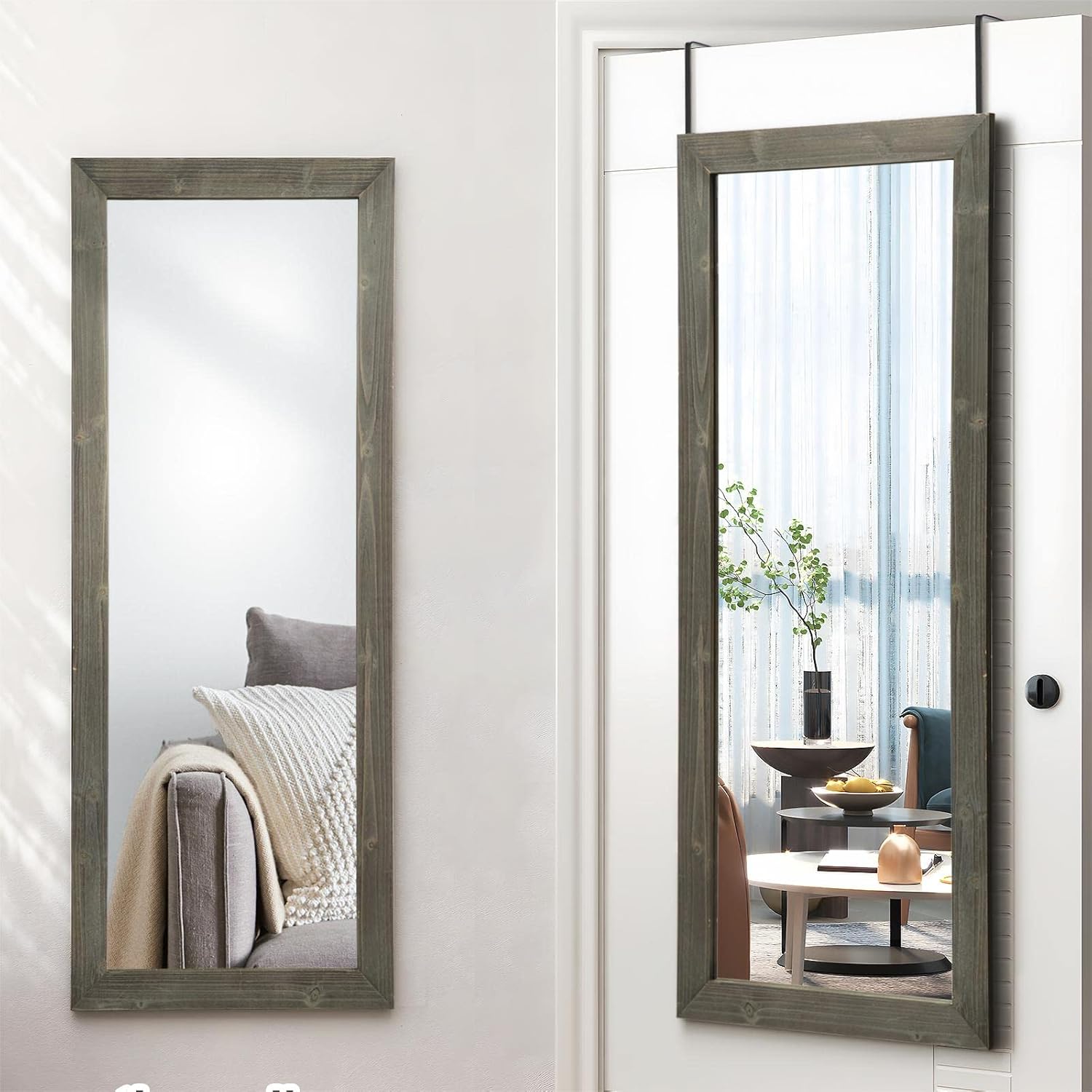 PexFix Over The Door Mirror Full Length, 51"x18" Door