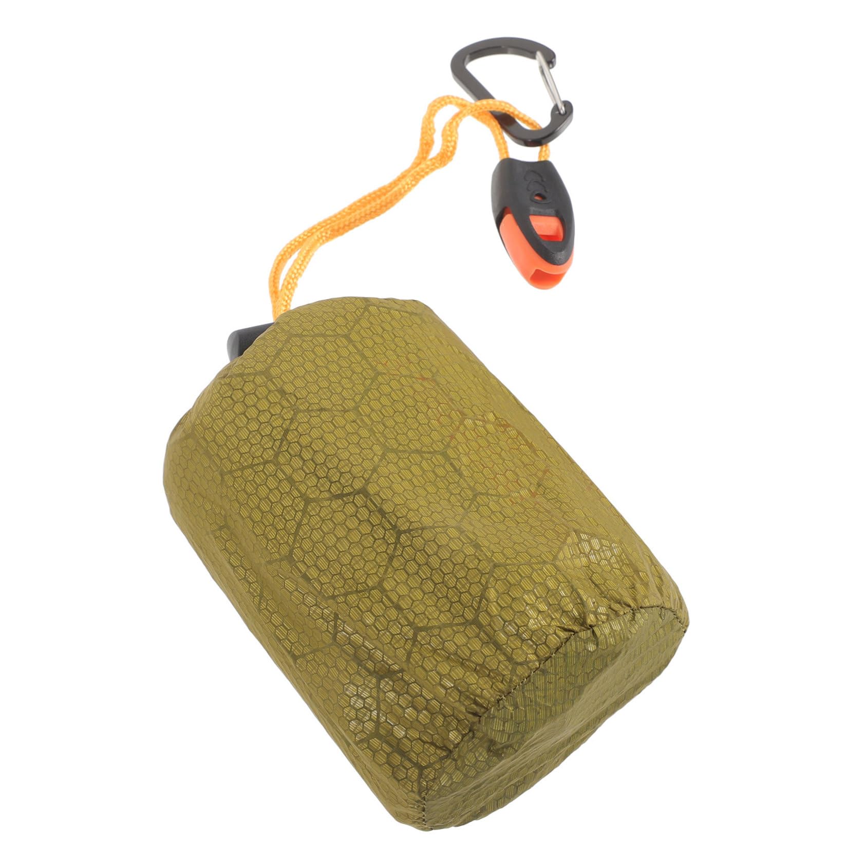 ifundom Notfall Schlafsack Aluminiumfolie Tragbar und Winddicht für Outdoor Aktivitäten Wie Camping Trekking und Erste Aufbewahrungstasche und Pfeife
