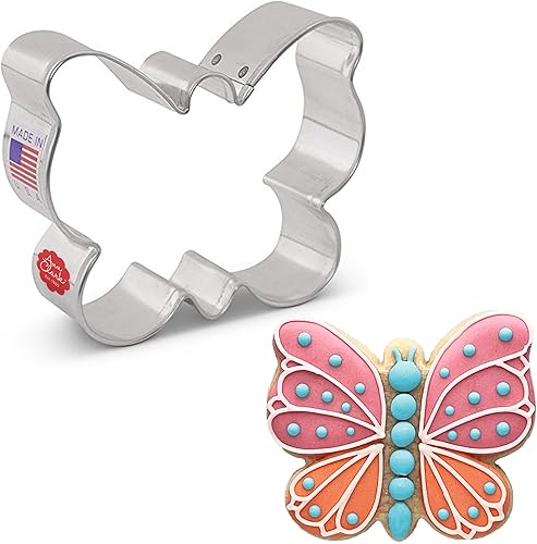 Pequeño cortador de galletas de mariposa/polilla, 3 pulgadas, fabricado en Estados Unidos por Ann Clark