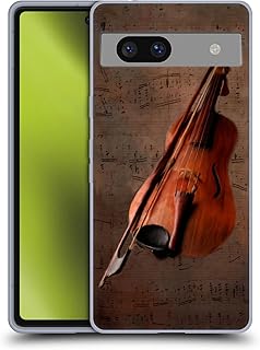 Head Case Designs Officially Licensed Simone Gatterwe Violin Vintage and Steampunk Soft Gel Case Compatible with Google Pixel 7a