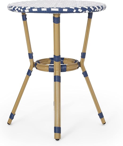 BKSFOAA French Bistro Table Outdoor HandWoven Rattan