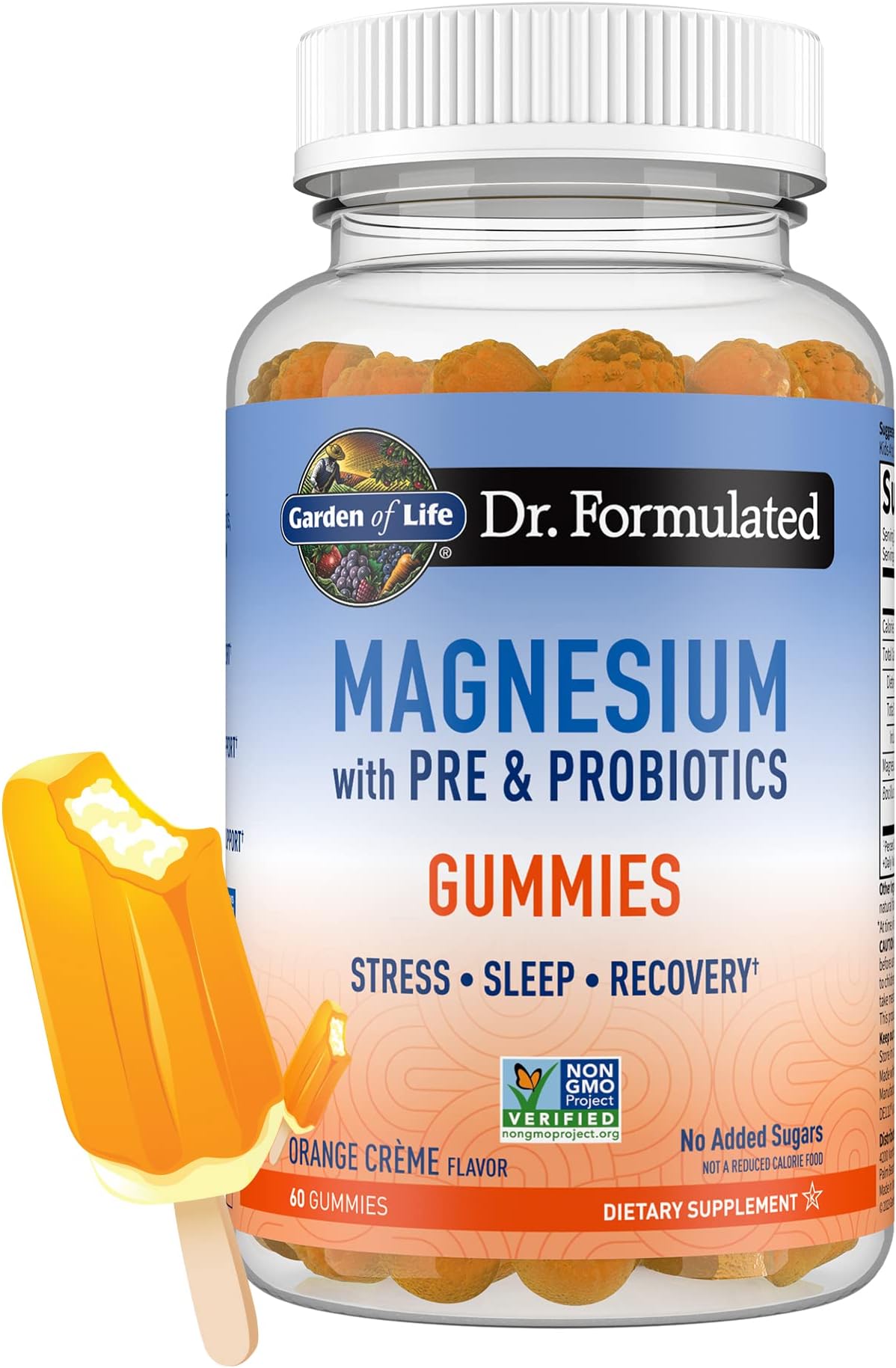 Garden of Life Dr. Formulated Magnesium Gummies, Orange Cream Flavor, 60ct